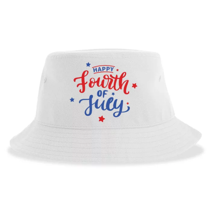 Happy 4th Of July Festive Holiday Sustainable Bucket Hat