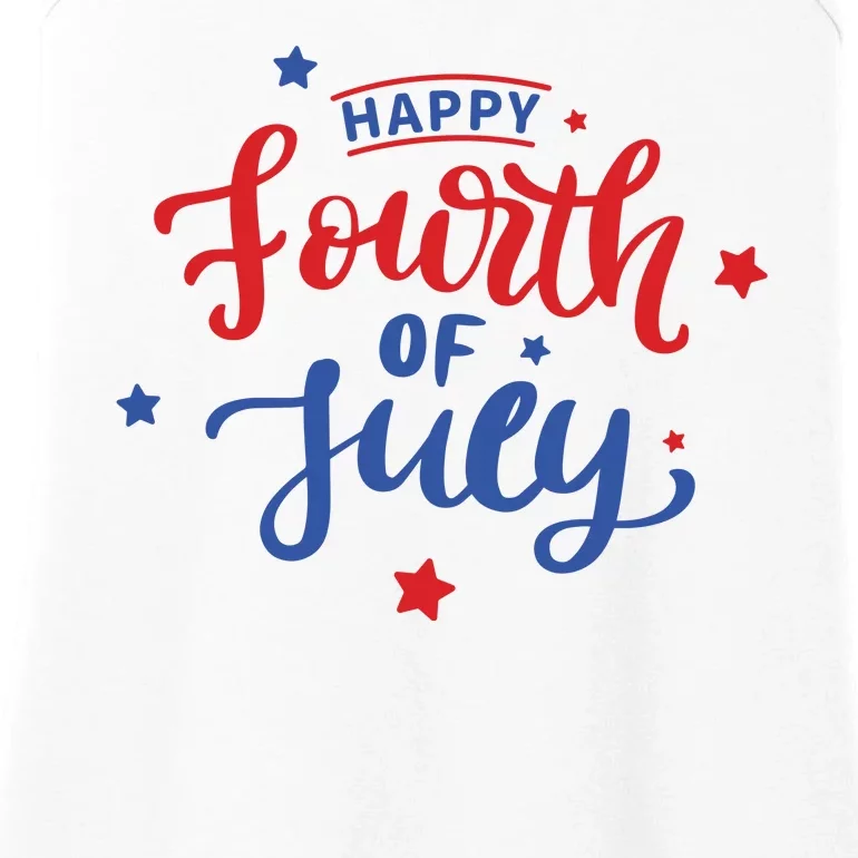 Happy 4th Of July Festive Holiday Ladies Essential Tank