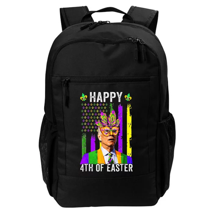 Happy 4th Of Easter Funny Joe Biden Mardi Gras Shenanigans Daily Commute Backpack