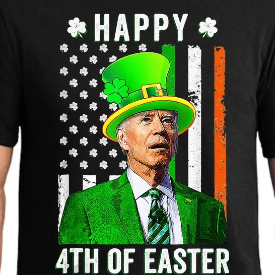 Happy 4th Of Easter Joe Biden St Patricks Day Leprechaun Hat Pajama Set