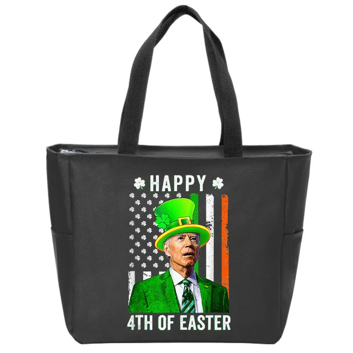 Happy 4th Of Easter Joe Biden St Patricks Day Leprechaun Hat Zip Tote Bag