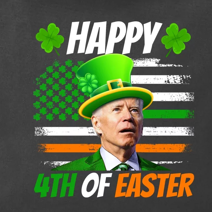 Happy 4th Of Easter Joe Biden St Patricks Day Leprechaun American Flag Zip Tote Bag