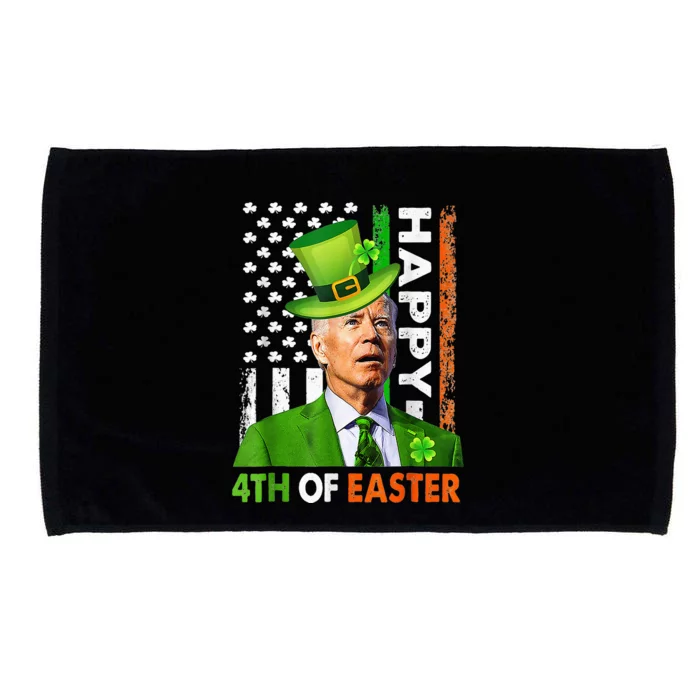 Happy 4th Of Easter Joe Biden St Patricks Day Leprechaun Microfiber Hand Towel