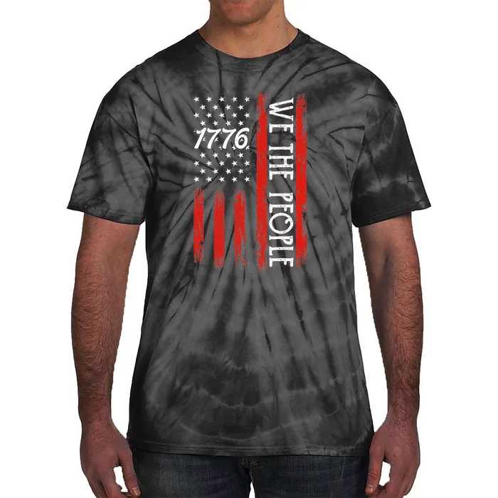 Happy 4th Of July 1776 American Flag Tie-Dye T-Shirt