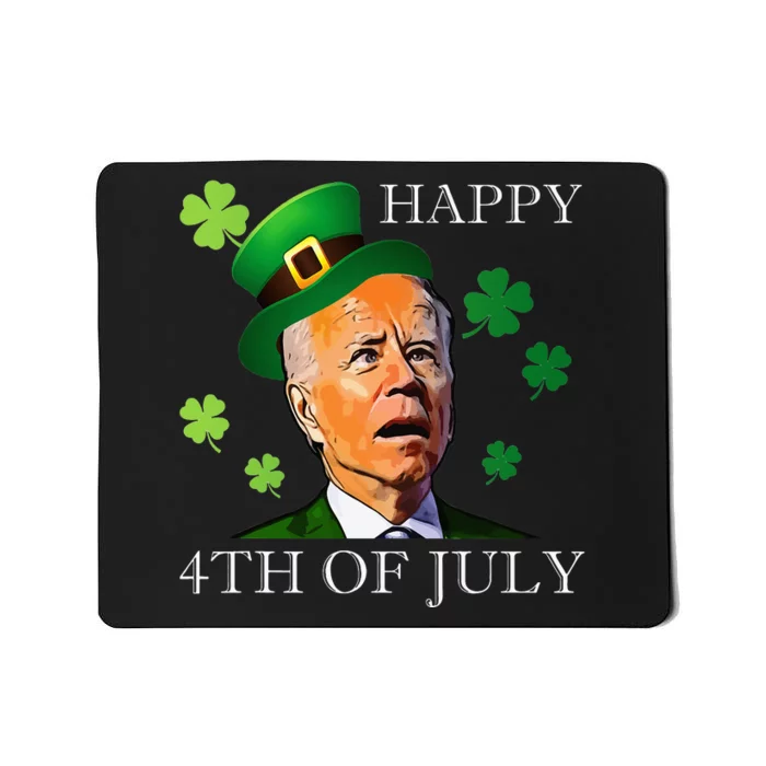 Happy 4th Of July Confused Funny Joe Biden St Patricks Day Mousepad