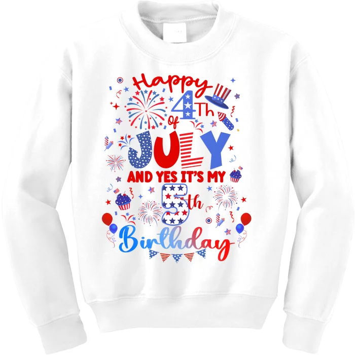 Happy 4th Of July It’S My 30th Birthday Kids Sweatshirt