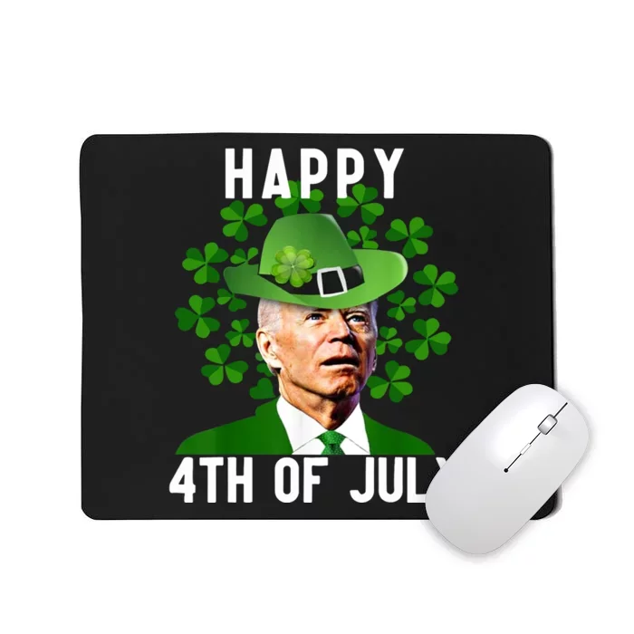 Happy 4th Of July Confused Funny Joe Biden St Patricks Day Mousepad