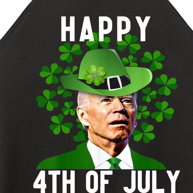 Happy 4th Of July Confused Funny Joe Biden St Patricks Day Women’s Perfect Tri Rocker Tank