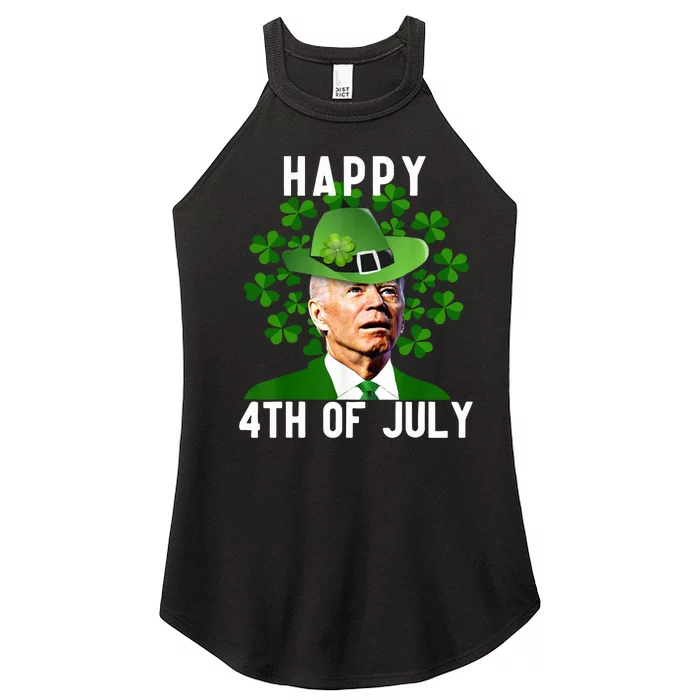 Happy 4th Of July Confused Funny Joe Biden St Patricks Day Women’s Perfect Tri Rocker Tank