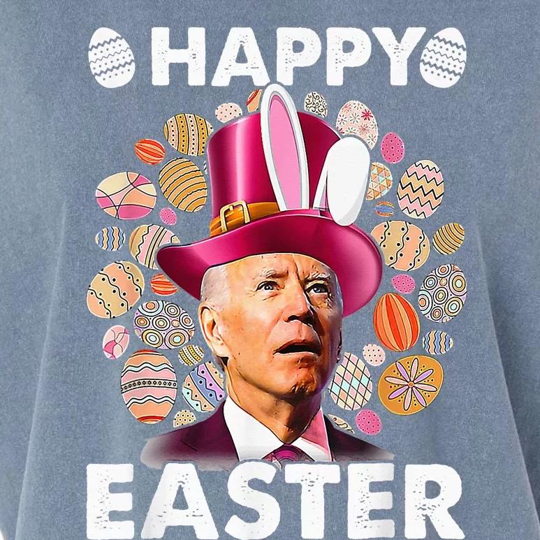 Happy 4th Of July Easter Biden Confused Rabbit Bunny Eggs Garment-Dyed Women's Muscle Tee