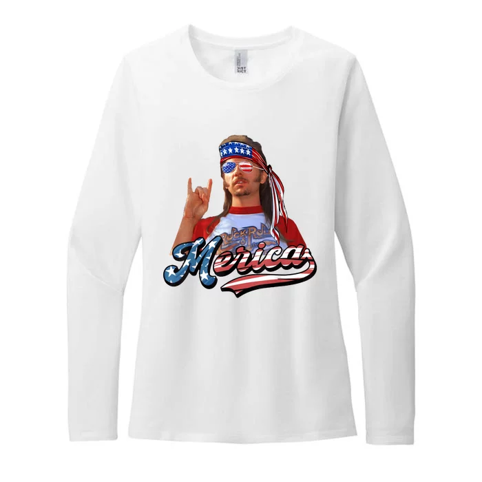 Happy 4th Of July Merica Funny Joe American Flag Womens CVC Long Sleeve Shirt