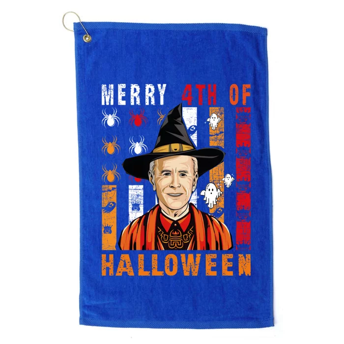 Happy 4th Of July Confused Funny Joe Biden Halloween Day Gift Platinum Collection Golf Towel