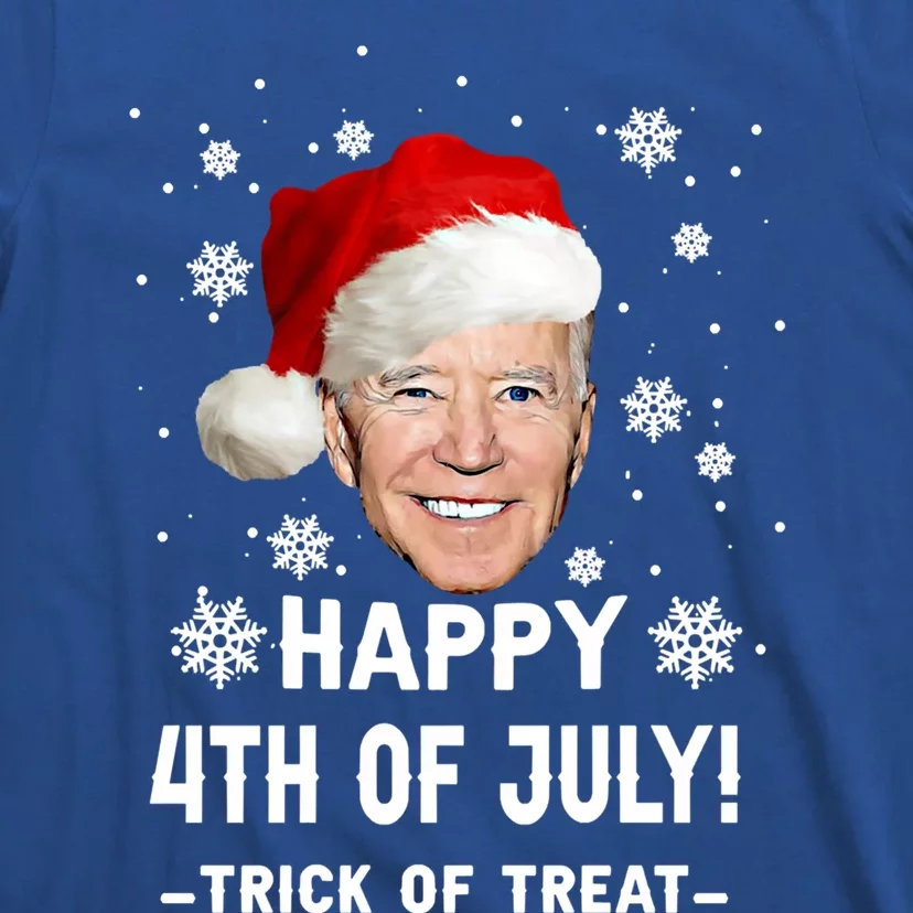 Happy 4th Of July Funny Joe Biden Christmas Ugly Gift T-Shirt