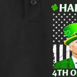 Happy 4th Of July Funny Joe Biden Confused St Patricks Day Dry Zone Grid Performance Polo