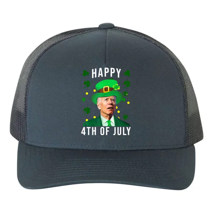 Happy 4th Of July Joe Biden St Patrick's Day Funny Yupoong Adult 5-Panel Trucker Hat