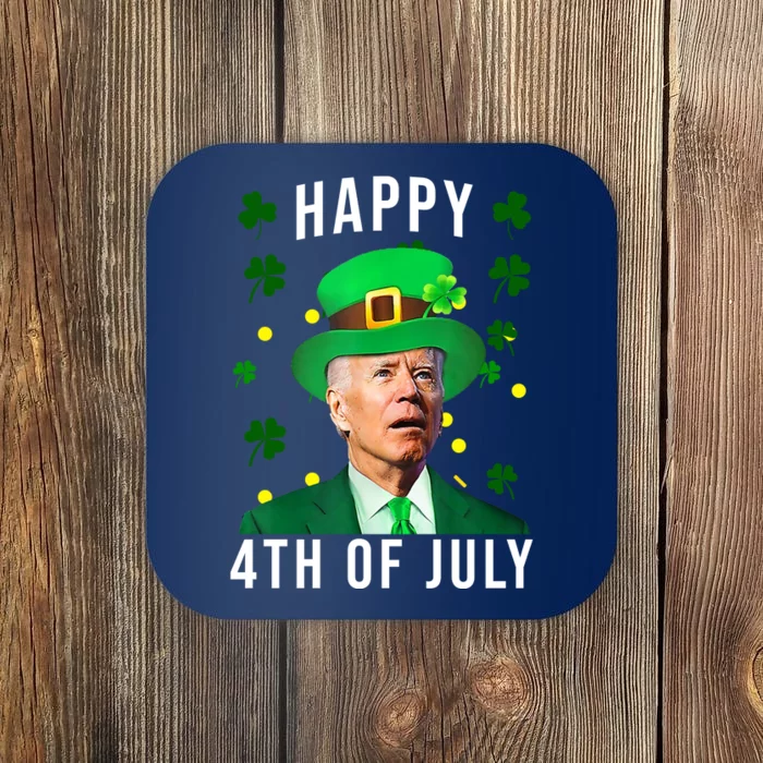 Happy 4th Of July Joe Biden St Patrick's Day Funny Coaster