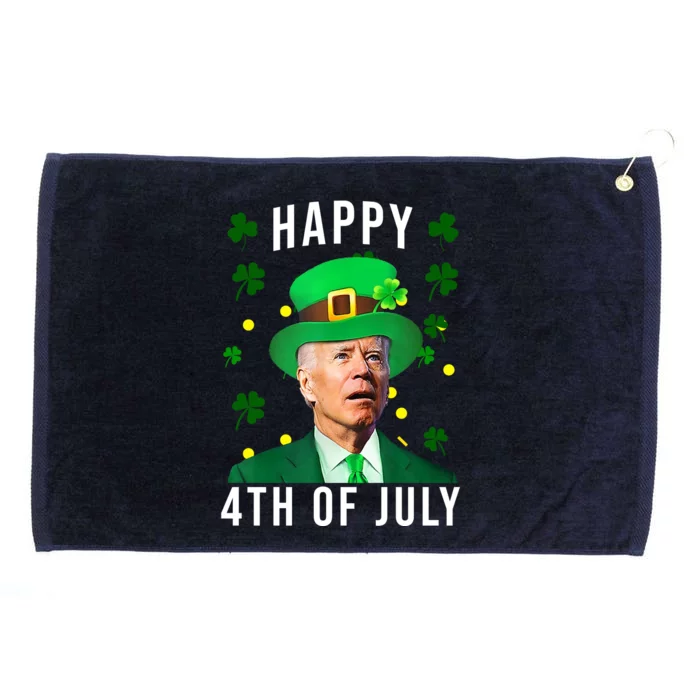 Happy 4th Of July Joe Biden St Patrick's Day Funny Grommeted Golf Towel