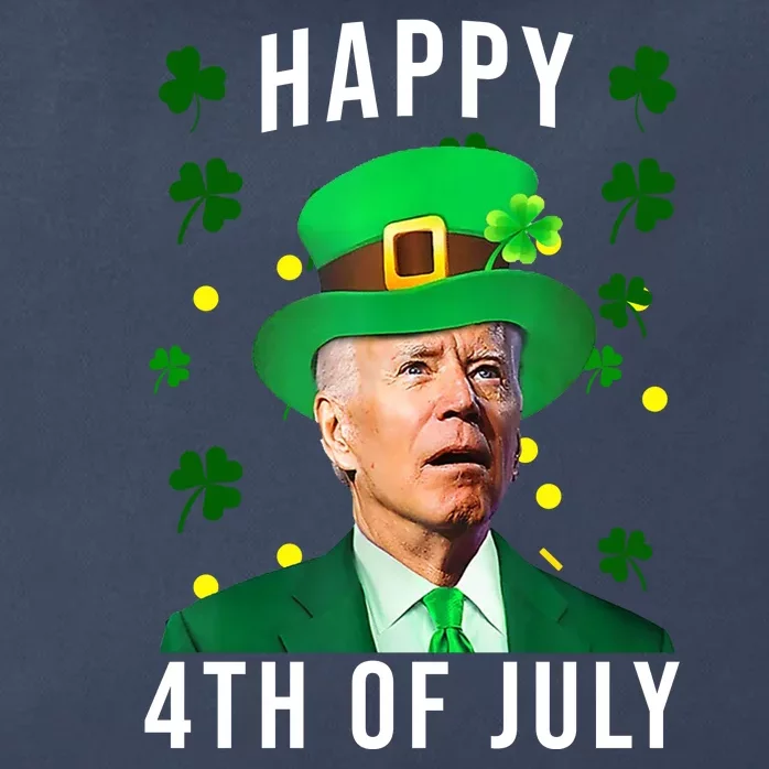 Happy 4th Of July Joe Biden St Patrick's Day Funny Zip Tote Bag