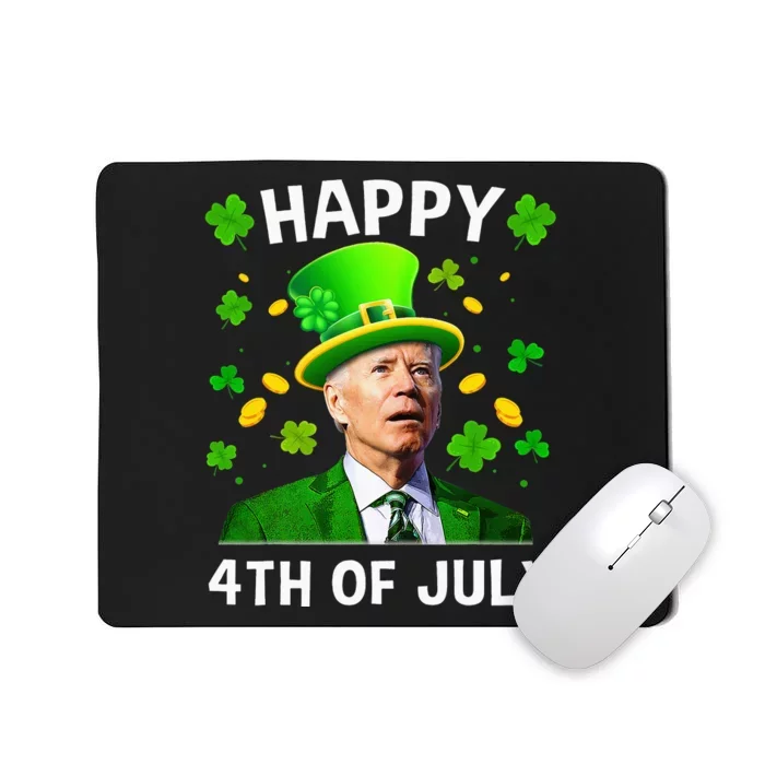 Happy 4th Of July Joe Biden St Patricks Day Leprechaun Hat Mousepad