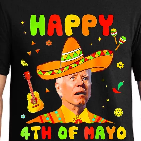 Happy 4th Of Mayo Funny Joe Biden Confused Cinco De Mayo Pajama Set