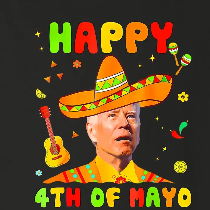 Happy 4th Of Mayo Funny Joe Biden Confused Cinco De Mayo Toddler Long Sleeve Shirt