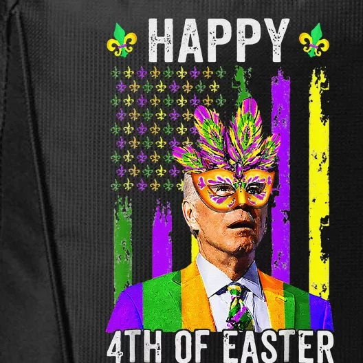 Happy 4th Of Easter Funny Joe Biden Mardi Gras Shenanigans City Backpack