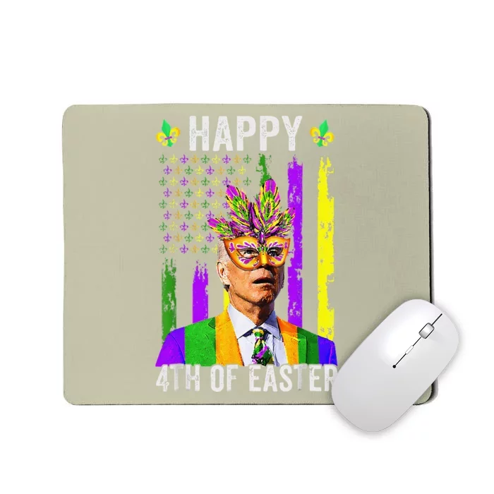 Happy 4th Of Easter Funny Joe Biden Mardi Gras Shenanigans Mousepad