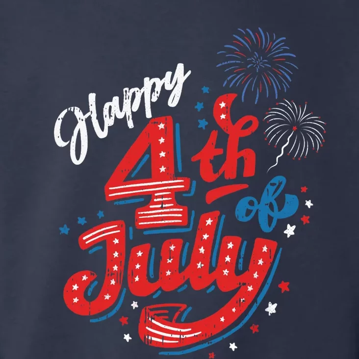 Happy 4th Of July Cool Independence Day Patriotic American Toddler Hoodie