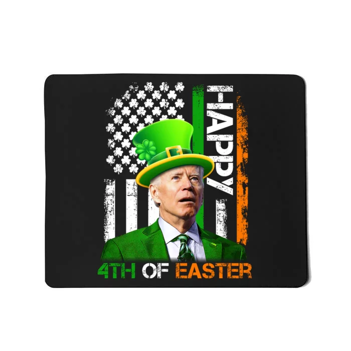 Happy 4th Of Easter Joe Biden St Patricks Day Leprechaun American Flag Mousepad