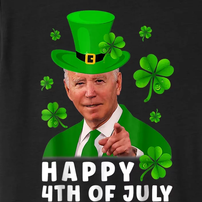 Happy 4th Of July Anti Joe Biden Shamrock St Patricks Day ChromaSoft Performance T-Shirt