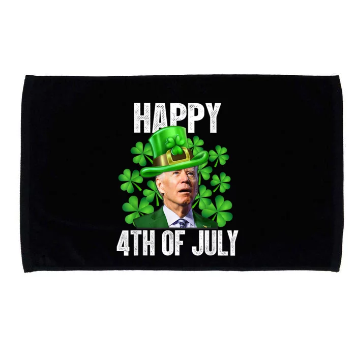 Happy 4th Of July Confused Funny Joe Biden St Patricks Day Microfiber Hand Towel