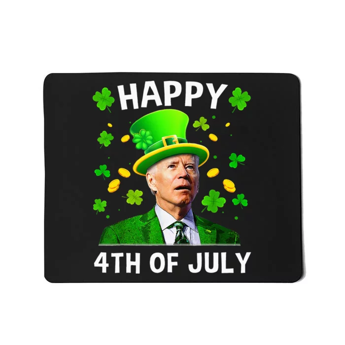 Happy 4th Of July Confused Funny Joe Biden St Patricks Day Mousepad