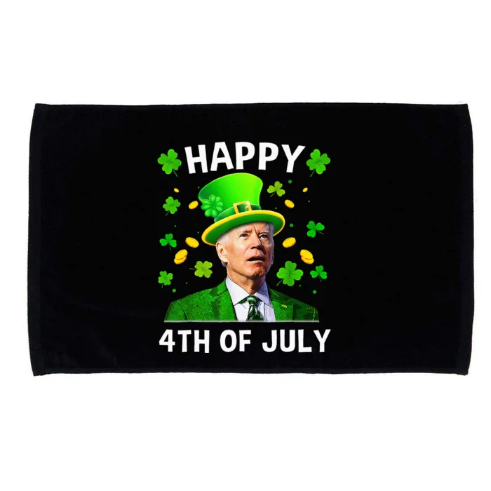 Happy 4th Of July Confused Funny Joe Biden St Patricks Day Microfiber Hand Towel