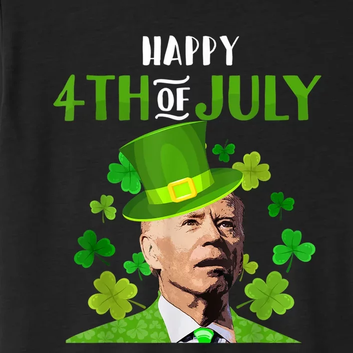 Happy 4th Of July Confused Funny Joe Biden St Patricks Day ChromaSoft Performance T-Shirt