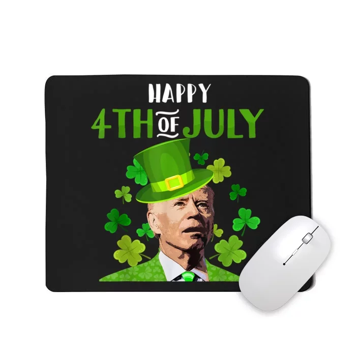 Happy 4th Of July Confused Funny Joe Biden St Patricks Day Mousepad