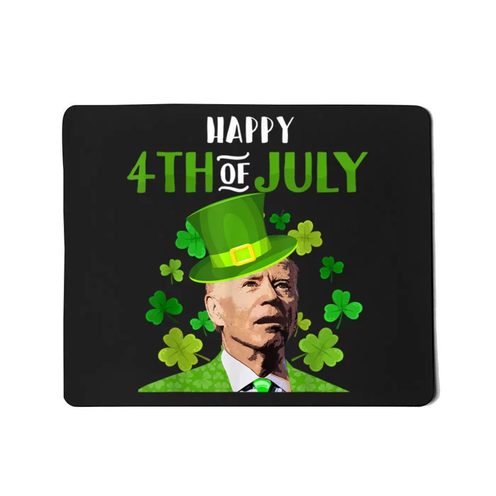 Happy 4th Of July Confused Funny Joe Biden St Patricks Day Mousepad