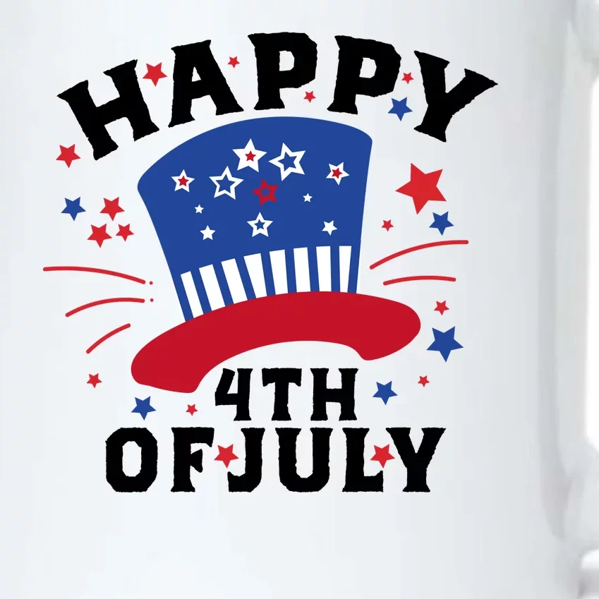 Happy 4th Of July Festive Celebration Black Color Changing Mug