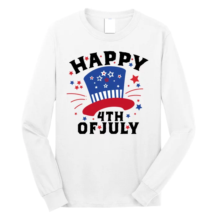 Happy 4th Of July Festive Celebration Long Sleeve Shirt