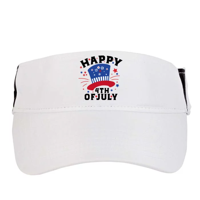 Happy 4th Of July Festive Celebration Adult Drive Performance Visor