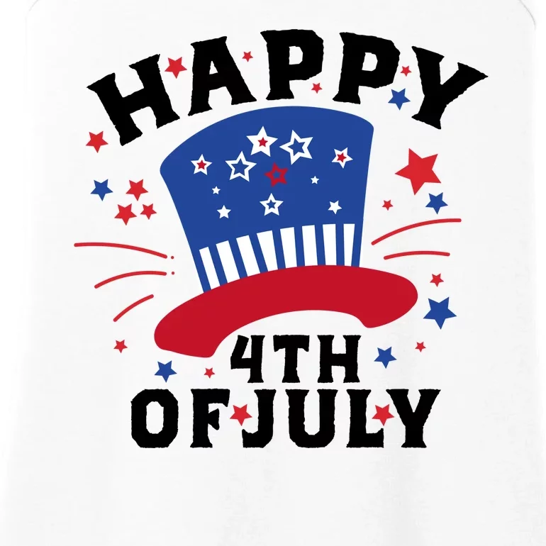 Happy 4th Of July Festive Celebration Ladies Essential Tank