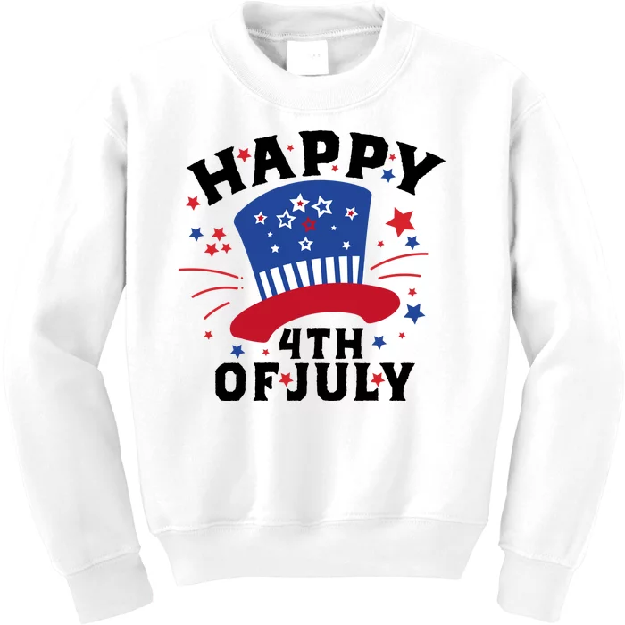 Happy 4th Of July Festive Celebration Kids Sweatshirt