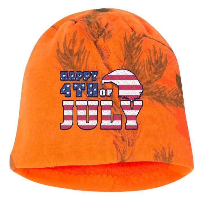 Happy 4th Of July Eagle American Kati - Camo Knit Beanie