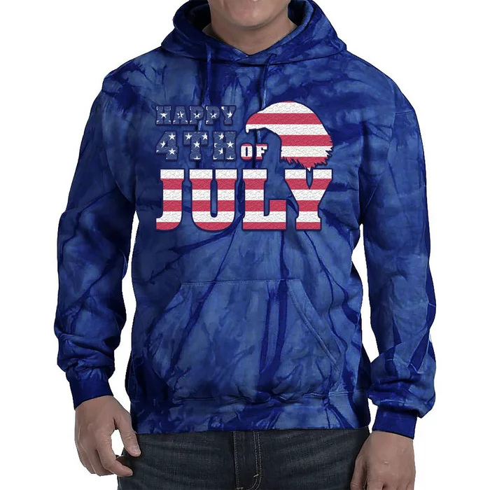 Happy 4th Of July Eagle American Tie Dye Hoodie