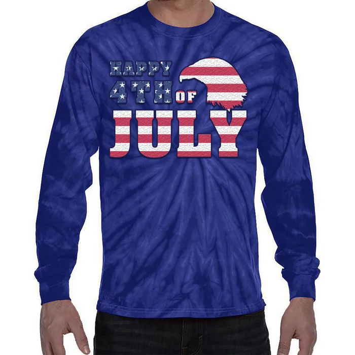 Happy 4th Of July Eagle American Tie-Dye Long Sleeve Shirt