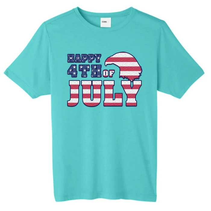 Happy 4th Of July Eagle American ChromaSoft Performance T-Shirt