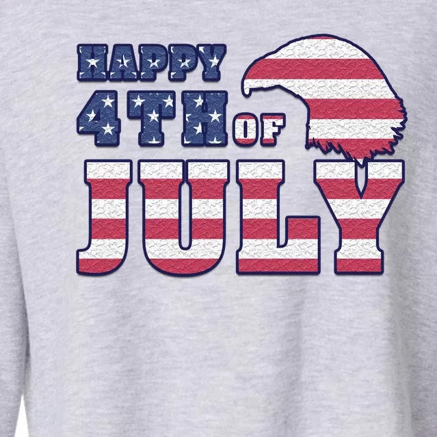 Happy 4th Of July Eagle American Cropped Pullover Crew