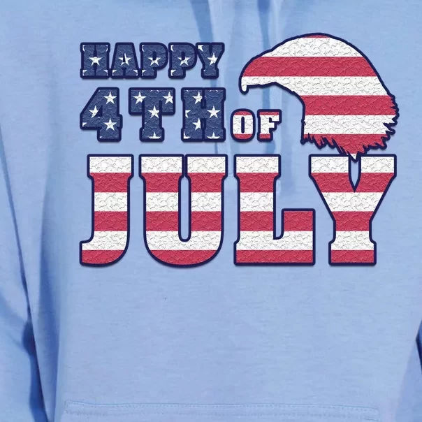 Happy 4th Of July Eagle American Unisex Surf Hoodie