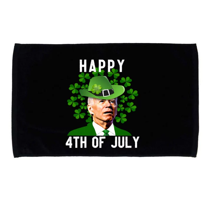 Happy 4th Of July Confused Funny Joe Biden St Patricks Day Microfiber Hand Towel