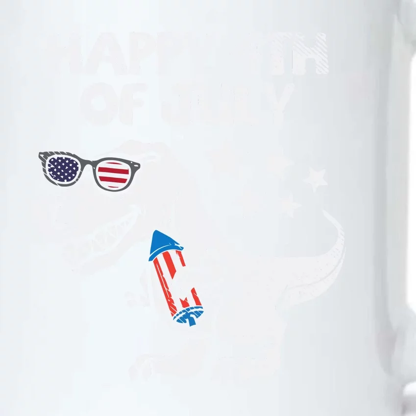 Happy 4th Of July T Rex Dino Dinosaur Baby Gift Black Color Changing Mug