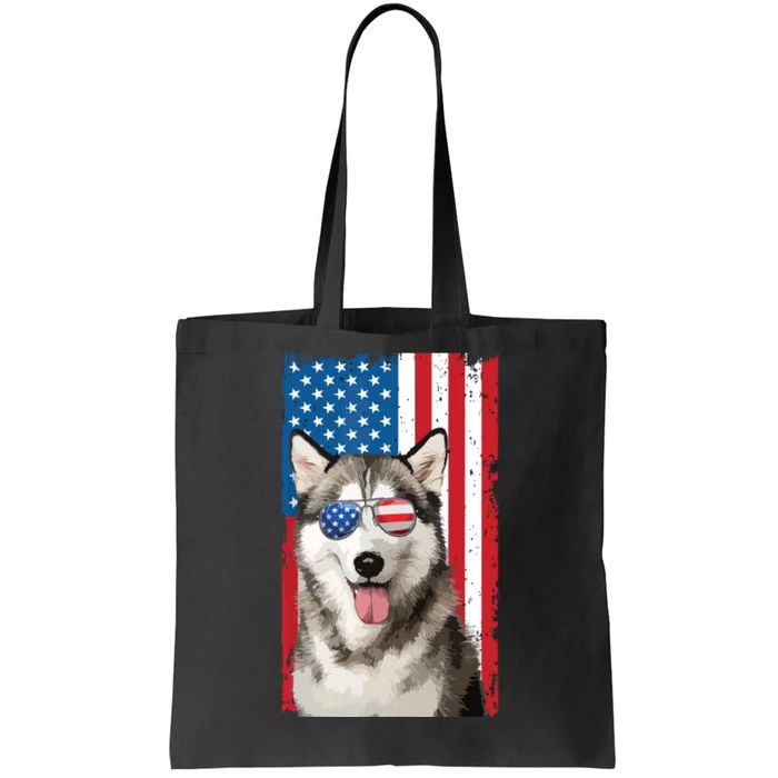 Husky 4th Of July Men Siberian Husky Dog Love Owner Huskies Tote Bag